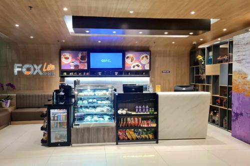 a fx lab store with a display of food and drinks at FOX Lite Grogol Jakarta in Jakarta