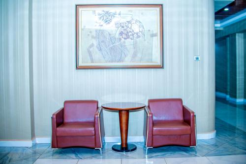 Posezení v ubytování Hera Hotel Kampala