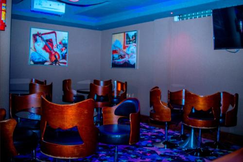 Posezení v ubytování Hera Hotel Kampala