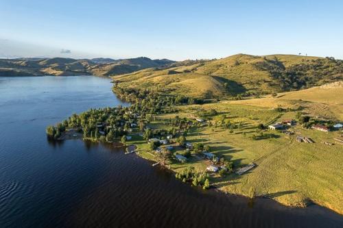 an island in the middle of a body of water at Good Hope Resort in Good Hope
