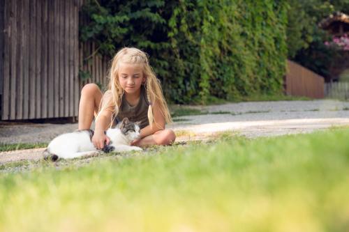 Domácí mazlíčci ubytovaní s hosty v ubytování Familienbauernhof Samerhof