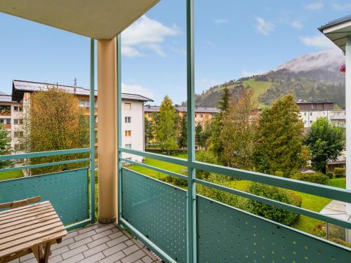 a balcony with a view of a mountain at Apartment Haus Kitzsteinhorn by Interhome in Zell am See