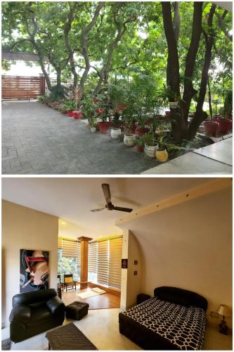 Κήπος έξω από το Lychee Bungalow