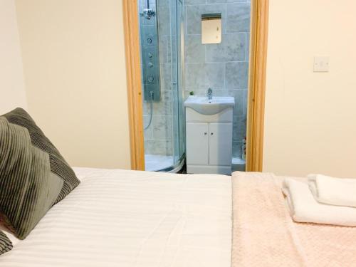 Krevet ili kreveti u jedinici u okviru objekta Battersea apartment