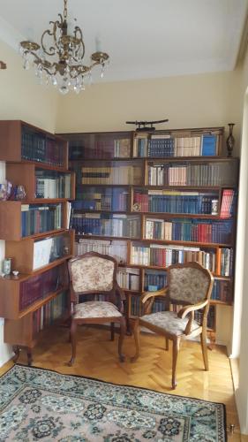 Knihovna v apartmánu