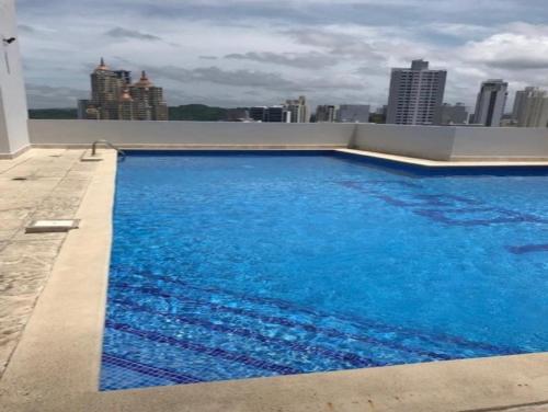 Beautiful apartment, privileged location El Cangrejo tesisinde veya buraya yakın yüzme havuzu