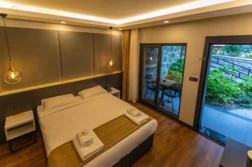 Voodi või voodid majutusasutuse SANTANA OTEL toas
