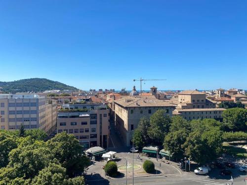 a view of a city with trees and buildings at Matteotti28 in Pesaro