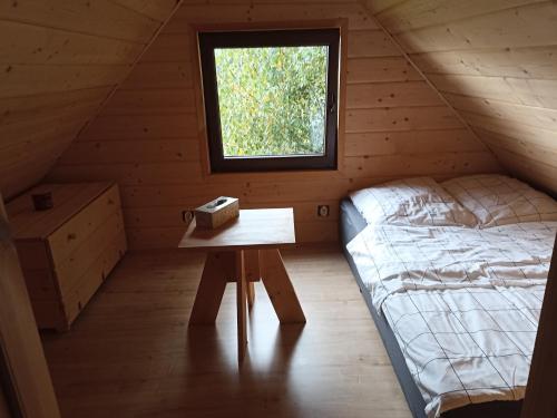 Cama o camas de una habitación en Chata z Kraja