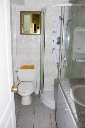 Ένα μπάνιο στο Hostal Residencia Blest Gana