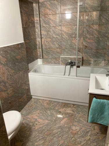Kúpeľňa v ubytovaní Roland Apartment Downtown - Keleti