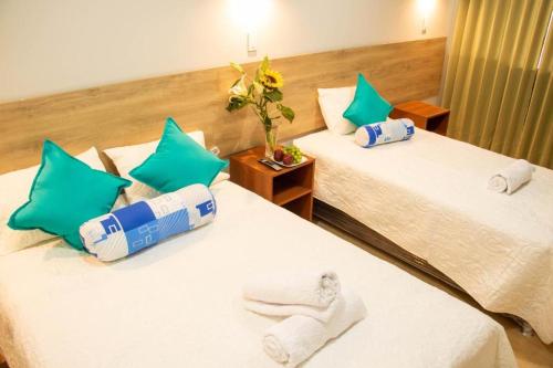 เตียงในห้องที่ Casa Fideranda B&B