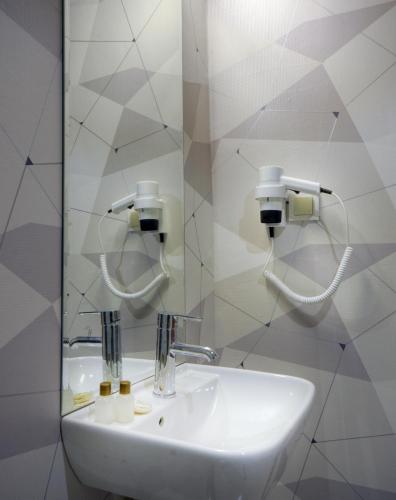 Koupelna v ubytování Hotel Abro Sezenler