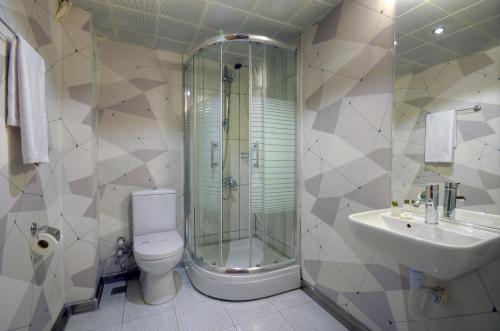 Koupelna v ubytování Hotel Abro Sezenler