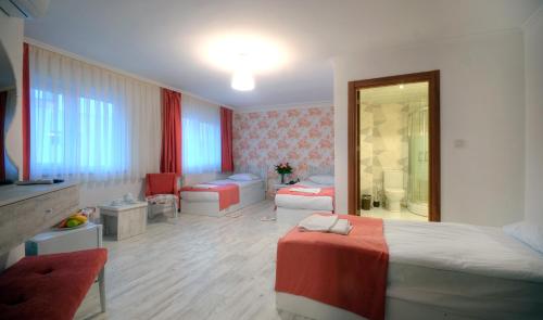 Posezení v ubytování Hotel Abro Sezenler