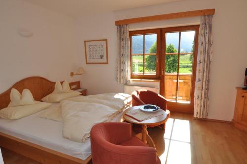 Cama o camas de una habitación en Hansbauerhof