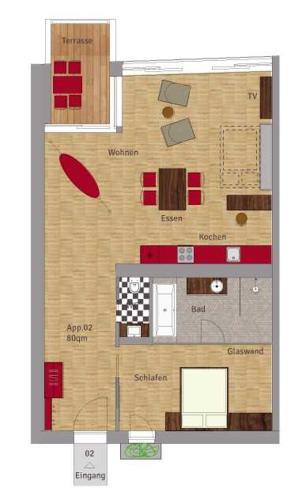 Z1-Das Hausの見取り図または間取り図