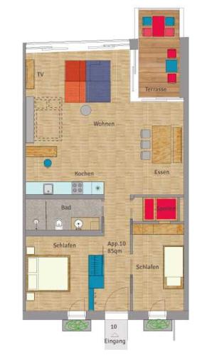 Z1-Das Hausの見取り図または間取り図