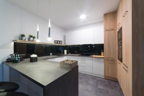 Η κουζίνα ή μικρή κουζίνα στο Apart-Hotel VIVI RESIDENCE & SPA