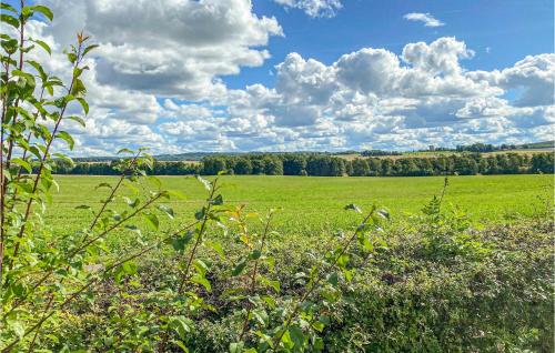 a field of green grass with clouds in the sky at Beautiful Home In Laholm With Kitchen in Laholm