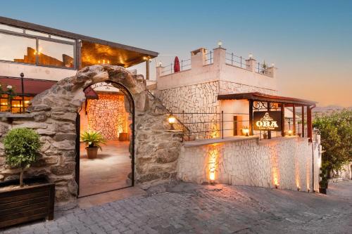 an entrance to a building with an open door at Oba Cave Hotel in Urgup