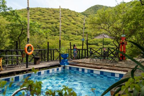 A piscina em ou perto de Akela Gaira Hotel