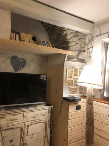 TV a/nebo společenská místnost v ubytování La Piazzetta