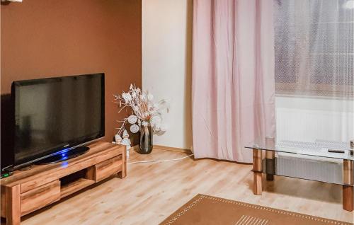 Μια τηλεόραση ή/και κέντρο ψυχαγωγίας στο 4 Bedroom Amazing Home In Serniki