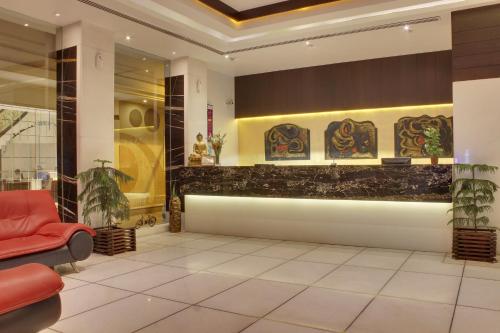 Posezení v ubytování Hotel Godwin Deluxe Near New Delhi Railway Stn Offers Free Airport Pick-up