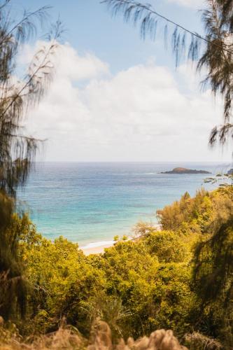 a view of the ocean from a beach at The Cliffs at Princeville in Princeville