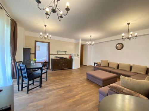 Posezení v ubytování Predeal Escape Apartment
