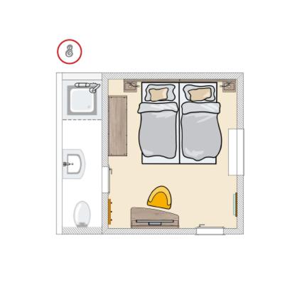 Pelan lantai bagi HeimatHerz Hotel Garni