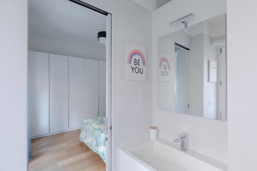 Ванная комната в Stupendo appartamento in quartiere residenziale