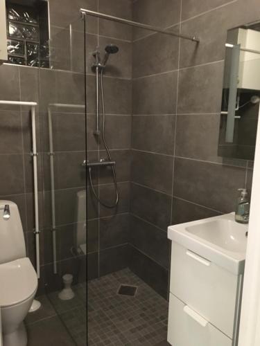 Jonstrupvejens Apartments Lejl B tesisinde bir banyo