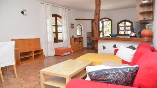 Posezení v ubytování Casa Corma