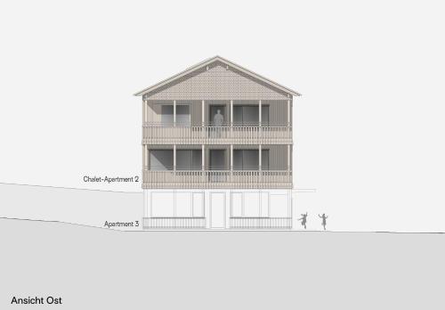 a plan of a house with a porch at Tinn Naturchalet in Mittelberg