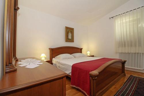 Postel nebo postele na pokoji v ubytování Luna in Marčana (Haus für 4-6 Personen)