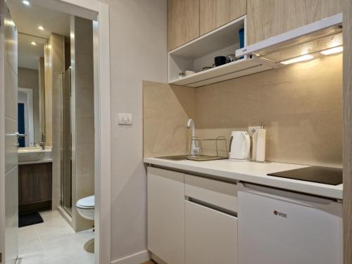 Koupelna v ubytování PRONTO apartman & PRONTO studios