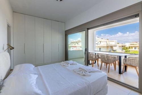 Posteľ alebo postele v izbe v ubytovaní Achilleas Luxury Suite with pool