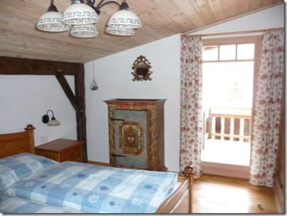 Postel nebo postele na pokoji v ubytování Feichterhof