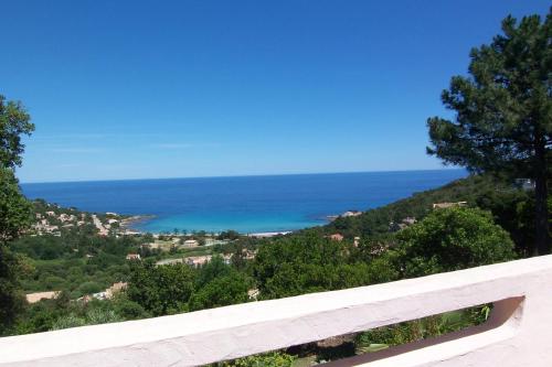 a view of the ocean from the top of a building at Domise in Conca