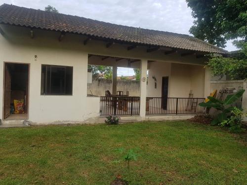 Bygningen som feriehuset ligger i