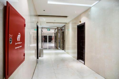 a hallway of a building with at Wasn Suites in Riyadh