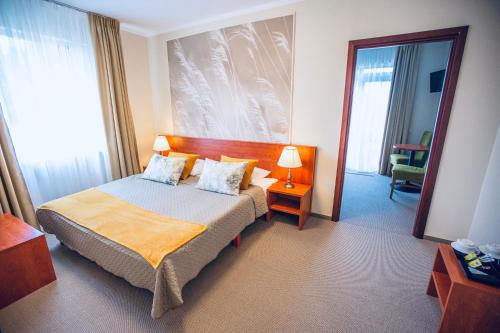 伊格納利納的住宿－蘇維德拉酒店，酒店客房,配有床和镜子