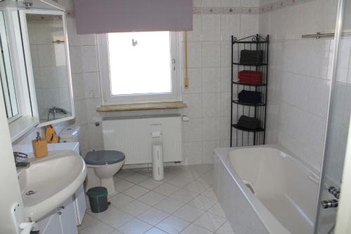 Koupelna v ubytování Ferienwohnung am Gilsbach