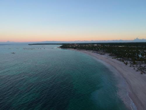 an aerial view of a beach and the ocean at Paradisus Grand Cana, All Suites - Punta Cana -All Inclusive in Punta Cana