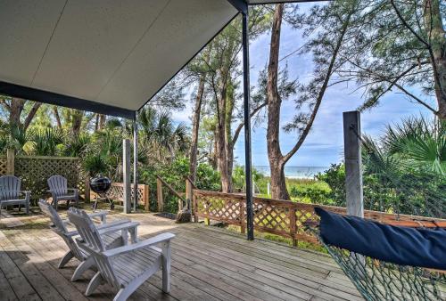 Beachfront Indian Rocks Escape with Ocean View Deck!