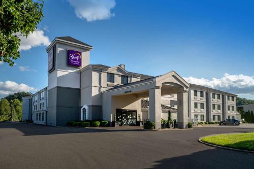 a rendering of a hotel with a sign on it at Sleep Inn & Suites Cross Lanes - South Charleston in Cross Lanes