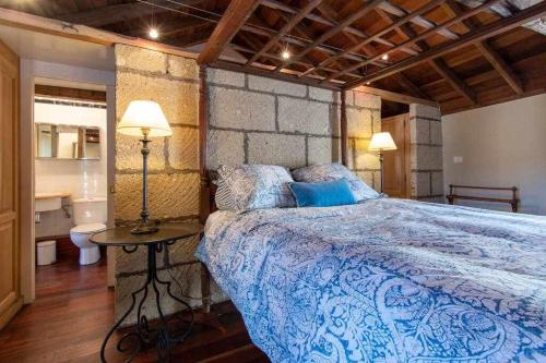 A bed or beds in a room at Vilaflor La casita de campo