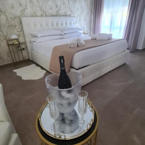 Ένα ή περισσότερα κρεβάτια σε δωμάτιο στο b&b THE WORLD